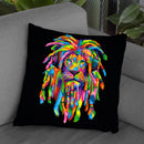 Lion Rasta Throw Pillow By Bob Weer - All About Vibe