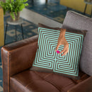 Labyrinth Throw Pillow By Elo Marc - All About Vibe