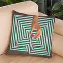 Labyrinth Throw Pillow By Elo Marc - All About Vibe