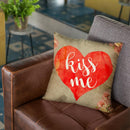 Kiss Me Throw Pillow By Elo Marc - All About Vibe