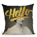 Hello Throw Pillow By Elo Marc - All About Vibe