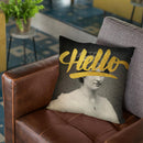 Hello Throw Pillow By Elo Marc - All About Vibe