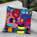 Jazz Fish Zen Throw Pillow By Howie Green - All About Vibe