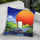 Sun Boat Throw Pillow By Howie Green - All About Vibe