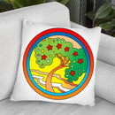 Circle-Tree Throw Pillow By Howie Green - All About Vibe
