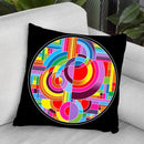 Circles 1 Throw Pillow By Howie Green - All About Vibe