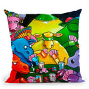 Cows Poker Throw Pillow By Howie Green - All About Vibe