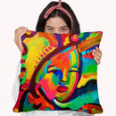 Mardi Gras Lady 3 Throw Pillow By Howie Green - All About Vibe