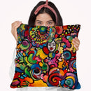 Mardi Gras Lady A Throw Pillow By Howie Green - All About Vibe