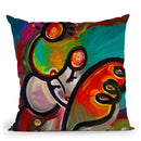 Mardi Gras Lady B Throw Pillow By Howie Green - All About Vibe