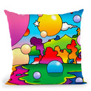 Bubbles Landscape Throw Pillow By Howie Green - All About Vibe