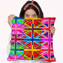 Union Jacks Throw Pillow By Howie Green - All About Vibe