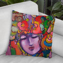 Mardi Gras Lady 615 4 Throw Pillow By Howie Green - All About Vibe