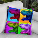 Pop Art Dinosaurs 1 Throw Pillow By Howie Green - All About Vibe