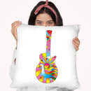 Pop Art Guitar Dove Throw Pillow By Howie Green - All About Vibe