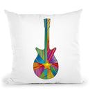 Pop Art Guitar Star Throw Pillow By Howie Green - All About Vibe