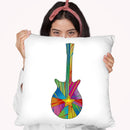Pop Art Guitar Star Throw Pillow By Howie Green - All About Vibe