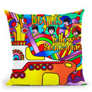 Yellow Submarine Throw Pillow By Howie Green - All About Vibe
