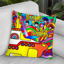 Yellow Submarine Throw Pillow By Howie Green - All About Vibe