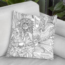 Music Sketch Throw Pillow By Howie Green - All About Vibe
