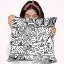 Mambo 216C Throw Pillow By Howie Green - All About Vibe