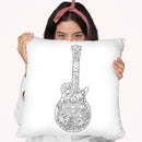 Pop Art Guitar 2 Throw Pillow By Howie Green - All About Vibe