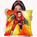 Pop Art Mr Superhero Throw Pillow By Howie Green - All About Vibe