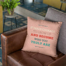 True Self Throw Pillow By American Flat - All About Vibe
