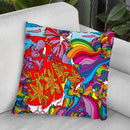 Rainbow Queen Throw Pillow By Howie Green - All About Vibe