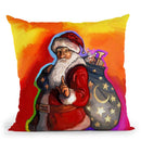 Pop Art Santa Throw Pillow By Howie Green - All About Vibe