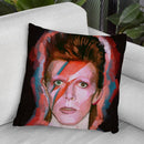 David Bowie Alladin-Sane Throw Pillow By Howie Green - All About Vibe