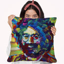 Jerry Garcia Throw Pillow By Howie Green - All About Vibe