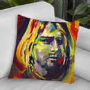 Kurt Cobain Throw Pillow By Howie Green - All About Vibe