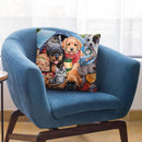 Camping Buddies Throw Pillow By Jenny Newland - All About Vibe