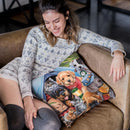 Camping Buddies Throw Pillow By Jenny Newland - All About Vibe