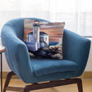 Lighthouse Throw Pillow By Jenny Newland - All About Vibe