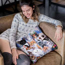 Kitten Collage Throw Pillow By Jenny Newland - All About Vibe