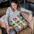 Birdhouses And Birds Tower Throw Pillow By Jenny Newland - All About Vibe