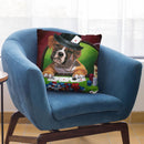 Poker Dogs 2 Throw Pillow By Jenny Newland - All About Vibe