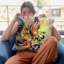 Golden Throw Pillow By Taka Sudo - All About Vibe