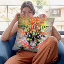 Globalized Folklore Throw Pillow By Taka Sudo - All About Vibe