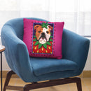Bulldog Strawberry Throw Pillow By Tomoyo Pitcher - All About Vibe