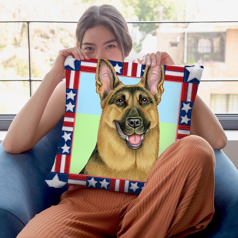 4Th Julyepherd Throw Pillow By Tomoyo Pitcher - All About Vibe