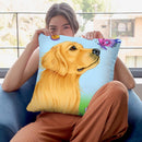 Butterfly And Dog Throw Pillow By Tomoyo Pitcher - All About Vibe