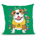 Bulldog Graphic Style Throw Pillow By Tomoyo Pitcher - All About Vibe