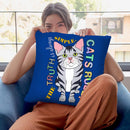 Tabby Cat Graphic Style Throw Pillow By Tomoyo Pitcher - All About Vibe