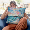 Candy Floss Throw Pillow By Emily Heard - All About Vibe