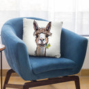 Alpaca Lycoming Throw Pillow By Hippie Hound Studios - All About Vibe