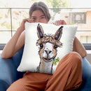 Alpaca Lycoming Throw Pillow By Hippie Hound Studios - All About Vibe