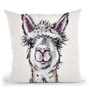 Alpaca Maggie Throw Pillow By Hippie Hound Studios - All About Vibe